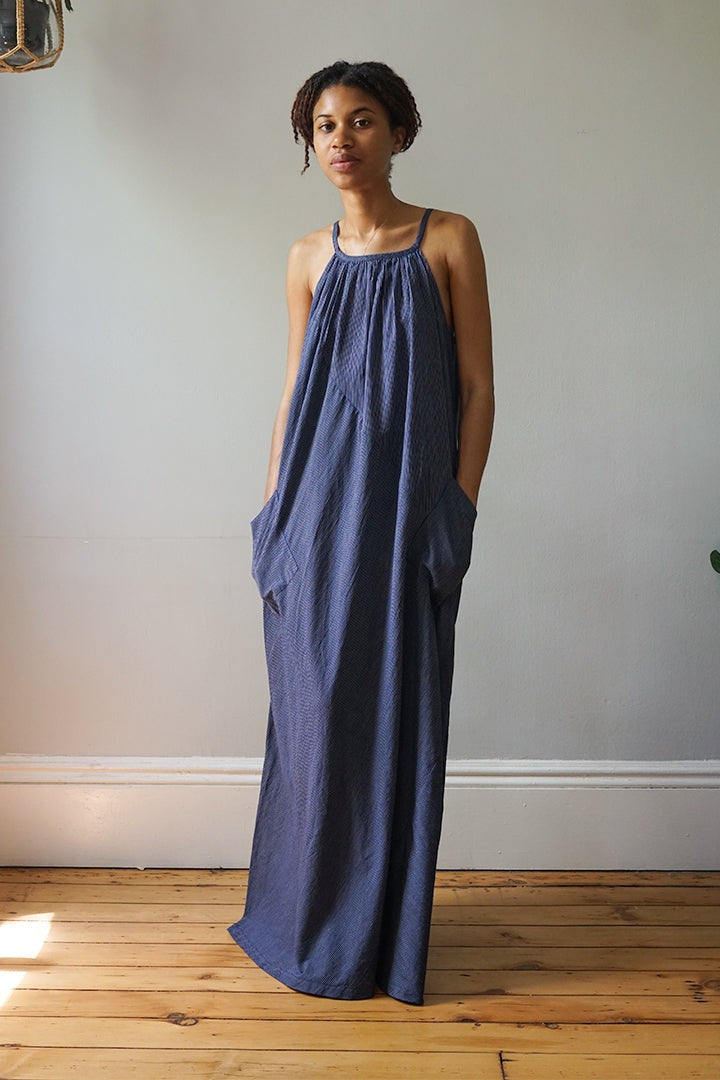 Laia Maxi Dress - Navy Stripe
