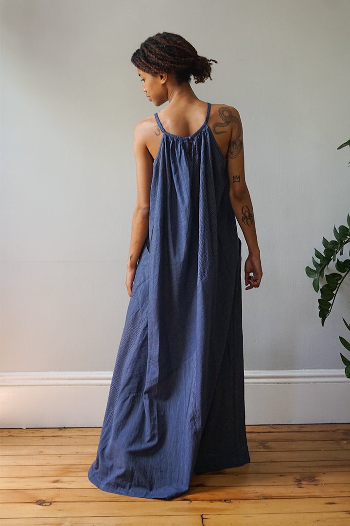 Laia Maxi Dress - Navy Stripe