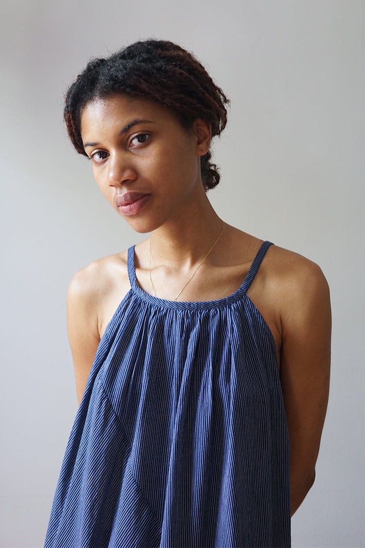 Laia Maxi Dress - Navy Stripe