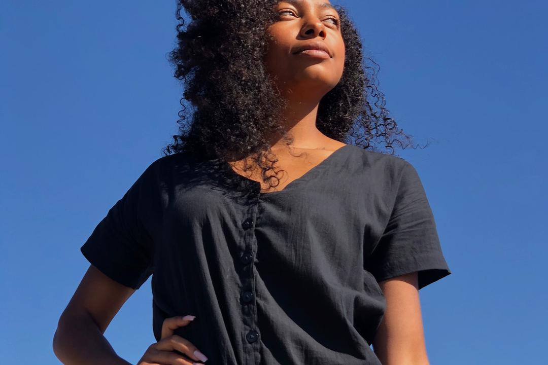 Short Sleeve Light Black Jumpsuit
