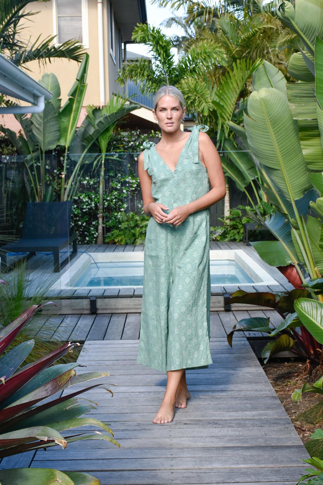 Meher Romper - Forest Green