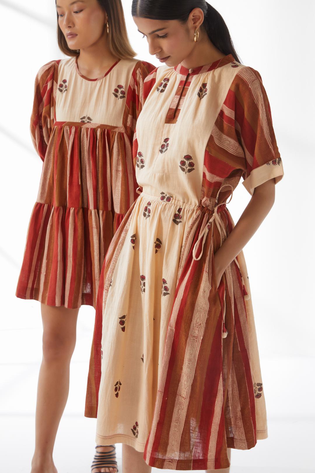 Zeenat Dress Brick