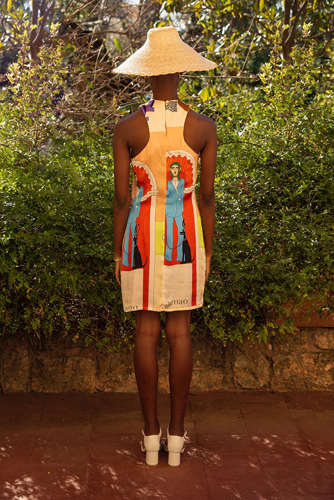 Modern antiquity short dress