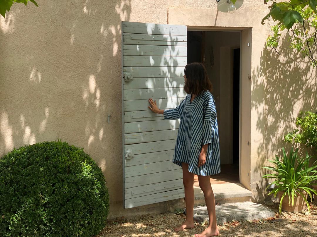 Indigo Stripe Dress