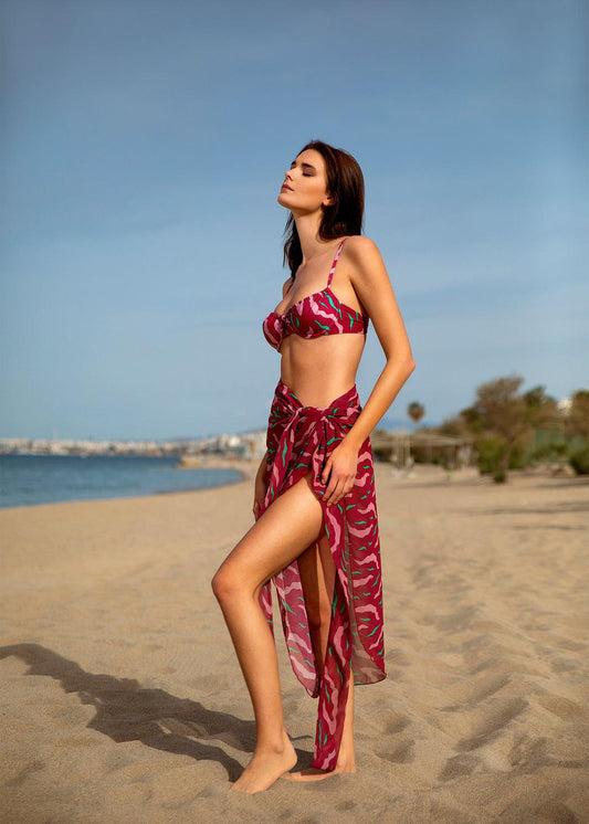 Elisabeth Bikini - Burgundy Scarus